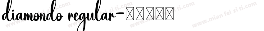 diamondo regular字体转换